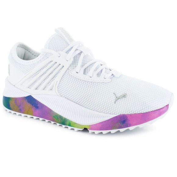 Puma Shoes - Puma Pacer Future Allure Womens Running Shoes Color: White-Light Aqua
